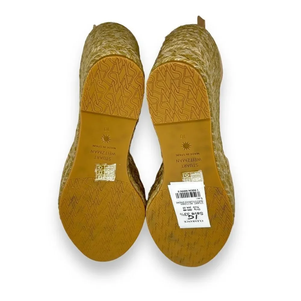 stuart weitzman‎ nudist curve espadrille wedges suede